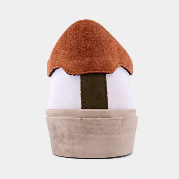 New in Box! ShuShop Reba sneakers with cheetah star rust and olive suede. Cute! - Picture 3 of 5